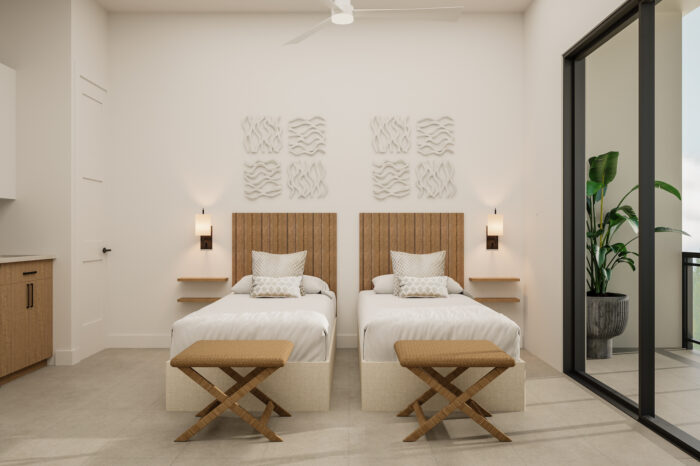 Twin room Turks and Caicos hotel